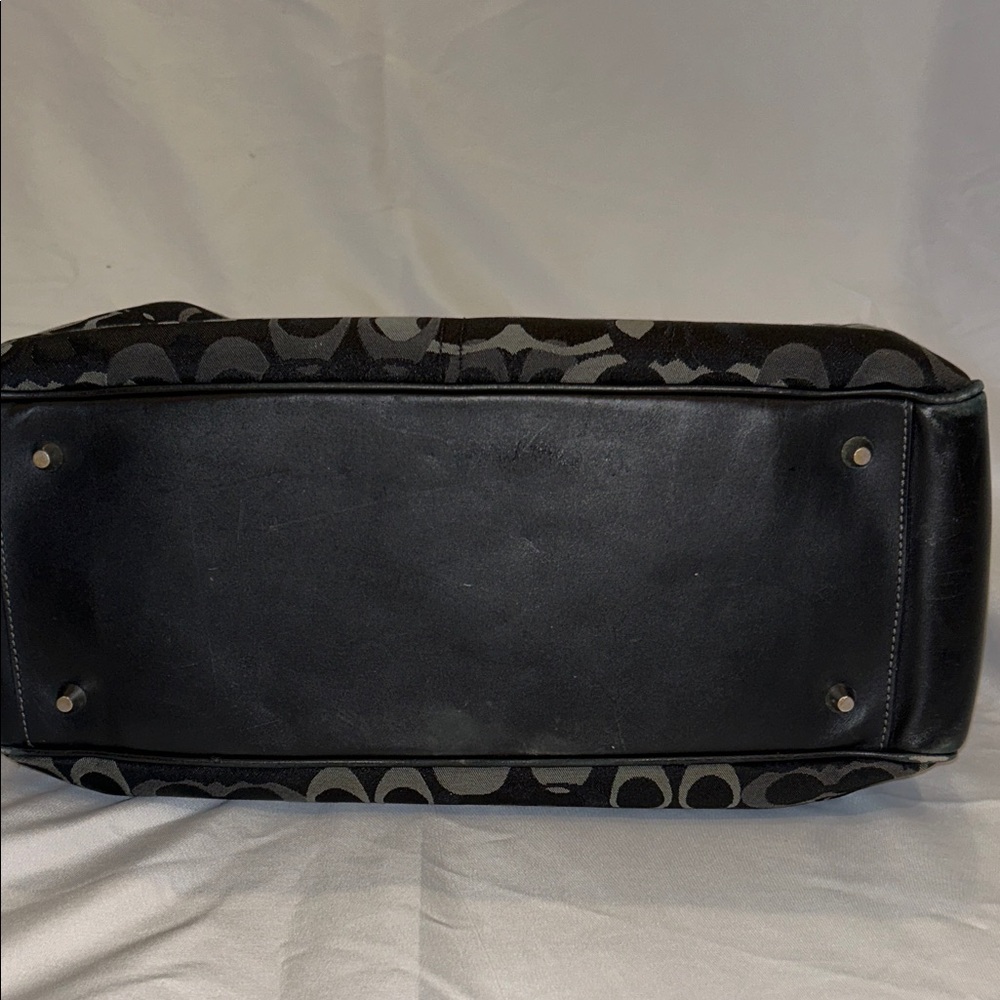 Coach Black and Gray Signature Baby Bag - Picture 6 of 14